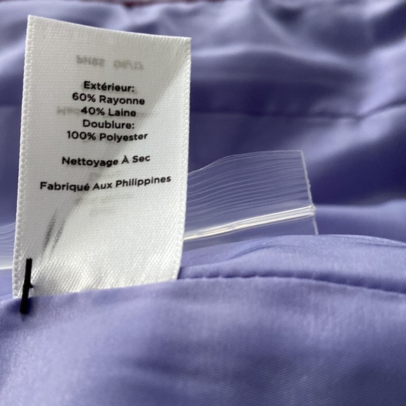 New Talbots Petite Wool lilac Jacket size 10P - Picture 13 of 16